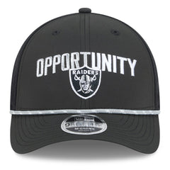 Las Vegas Raiders New Era 2025 Inspire Change 9FORTY M-Crown Adjustable Hat Black