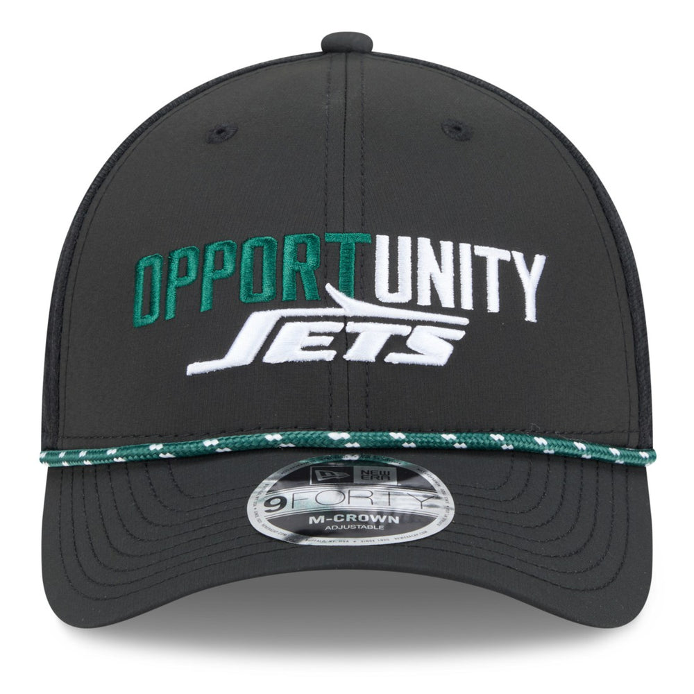 New York Jets New Era 2025 Inspire Change 9FORTY M-Crown Adjustable Hat Black