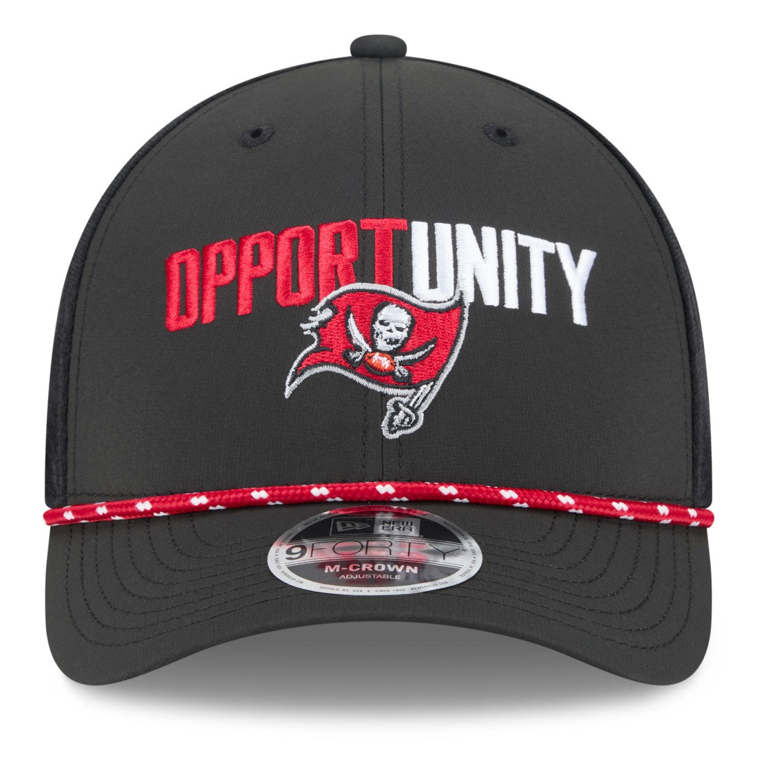 Tampa Bay Buccaneers New Era 2025 Inspire Change 9FORTY M-Crown Adjustable Hat Black