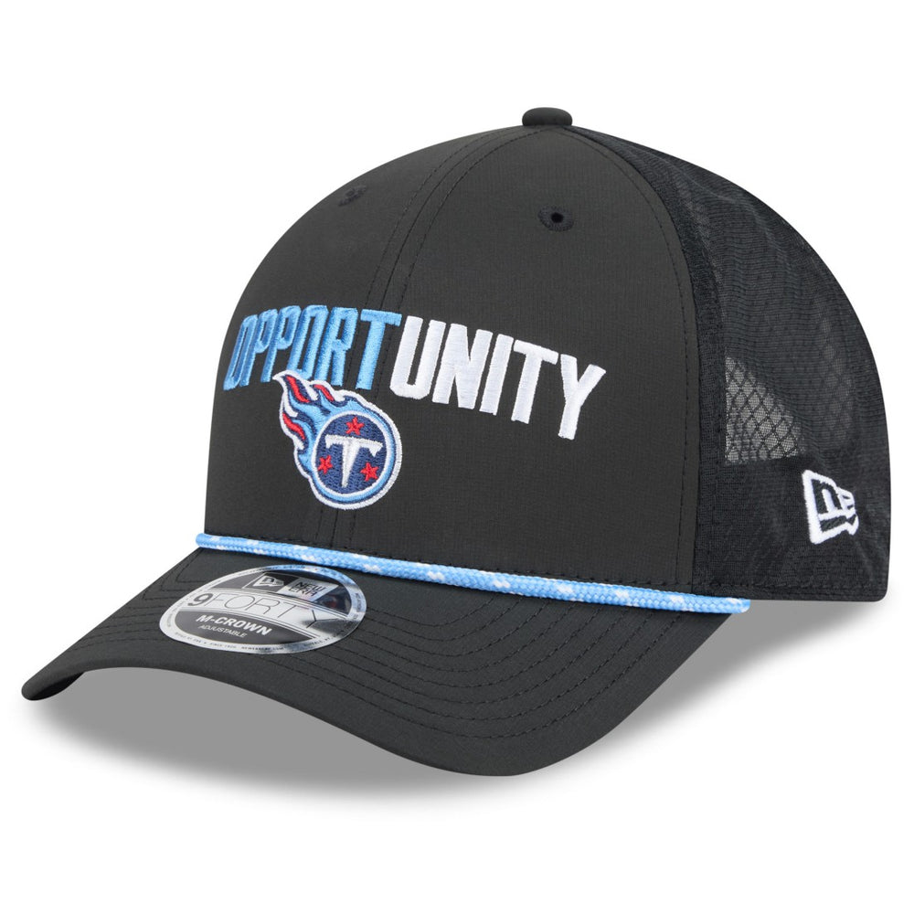 Tennessee Titans New Era 2025 Inspire Change 9FORTY M-Crown Adjustable Hat Black