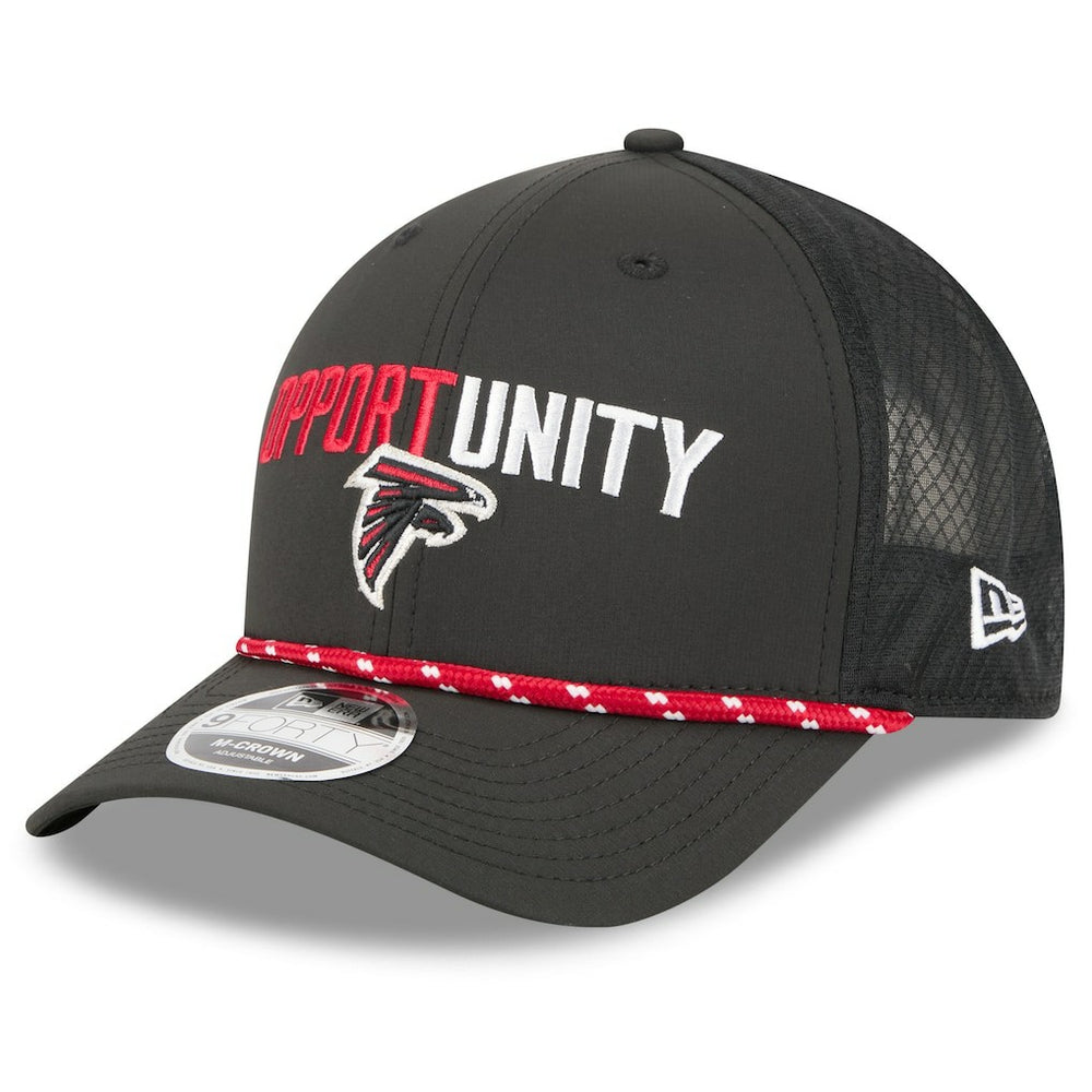 Atlanta Falcons New Era 2025 Inspire Change 9FORTY M-Crown Adjustable Hat Black