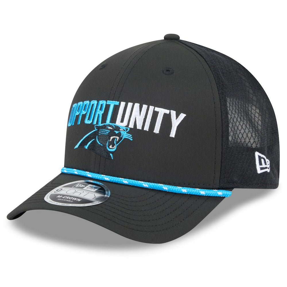 Carolina Panthers New Era 2025 Inspire Change 9FORTY M-Crown Adjustable Hat Black