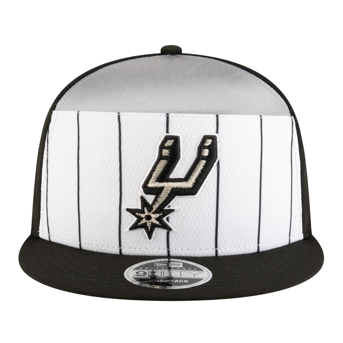 San Antonio Spurs Youth 2025 NBA Tip Off Split Panel 9FIFTY Snapback Hat White/Black | New Era discount