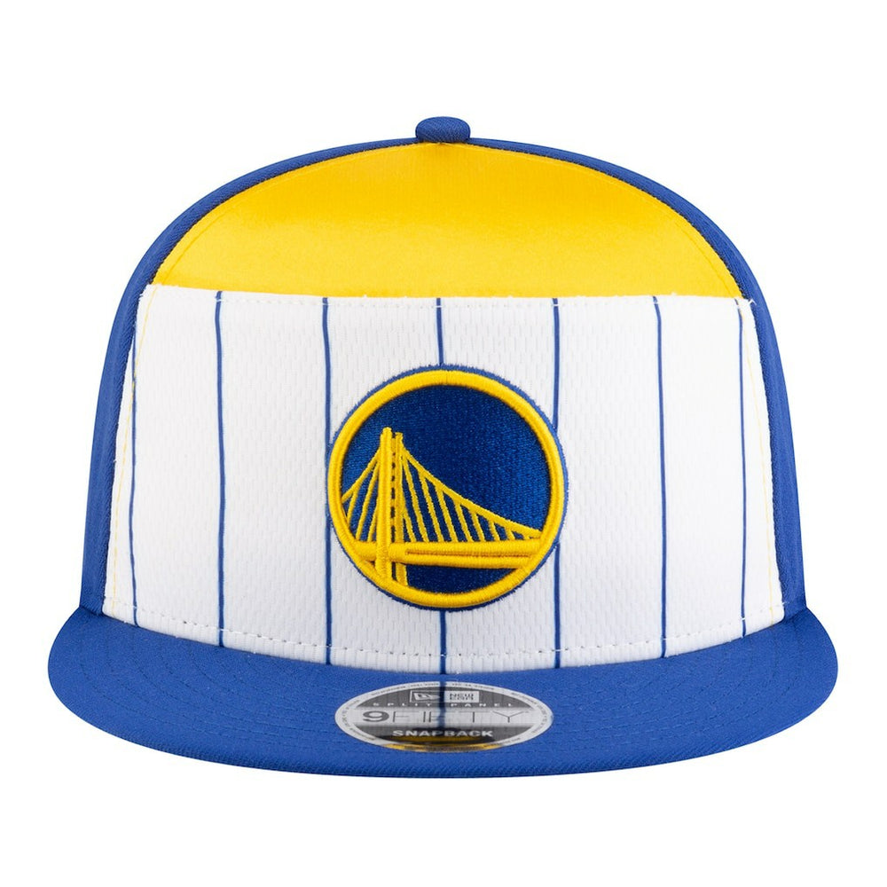 Golden State Warriors Youth 2025 NBA Tip Off Split Panel 9FIFTY Snapback Hat for sale White/Royal | New Era Lifestyle