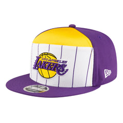 Los Angeles Lakers Youth 2025 NBA Tip Off Split Panel 9FIFTY Snapback Hat White/Purple | New Era outlet