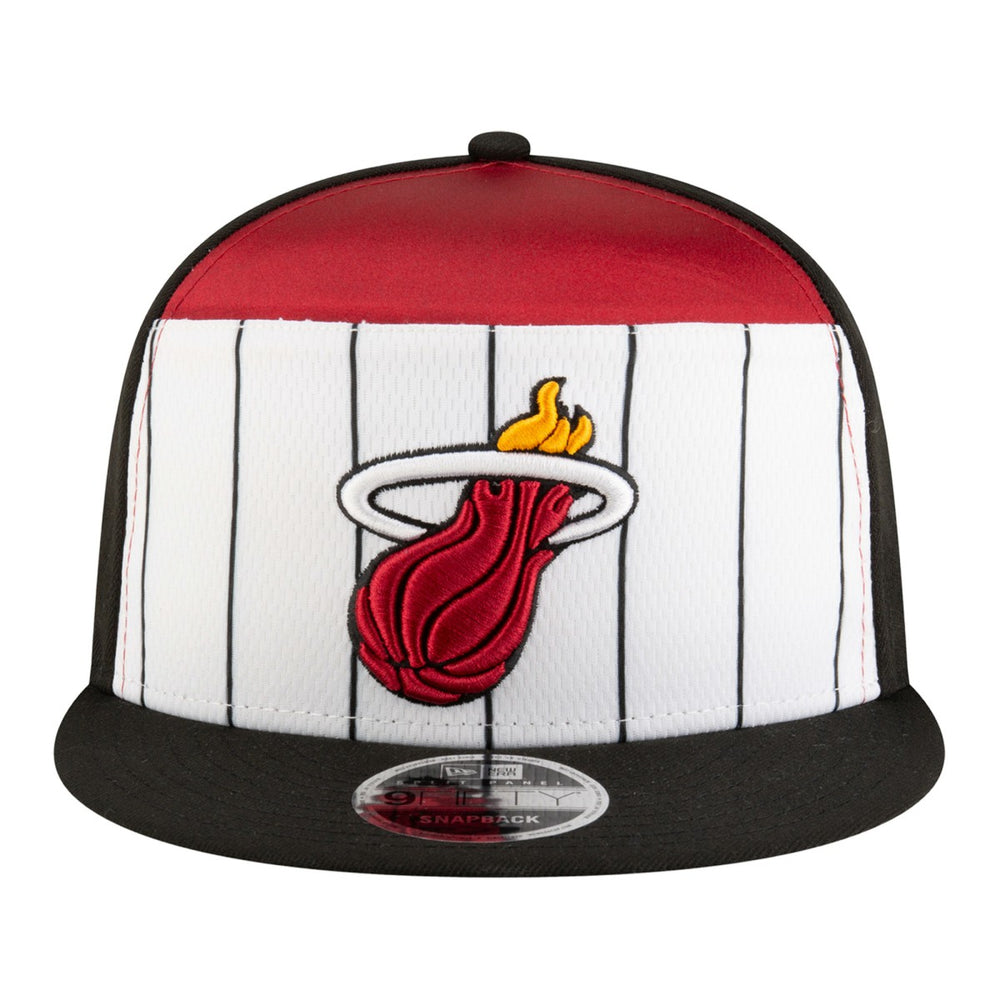 Miami Heat Youth 2025 NBA Tip Off Split Panel 9FIFTY Snapback Hat White/Black | New Era online