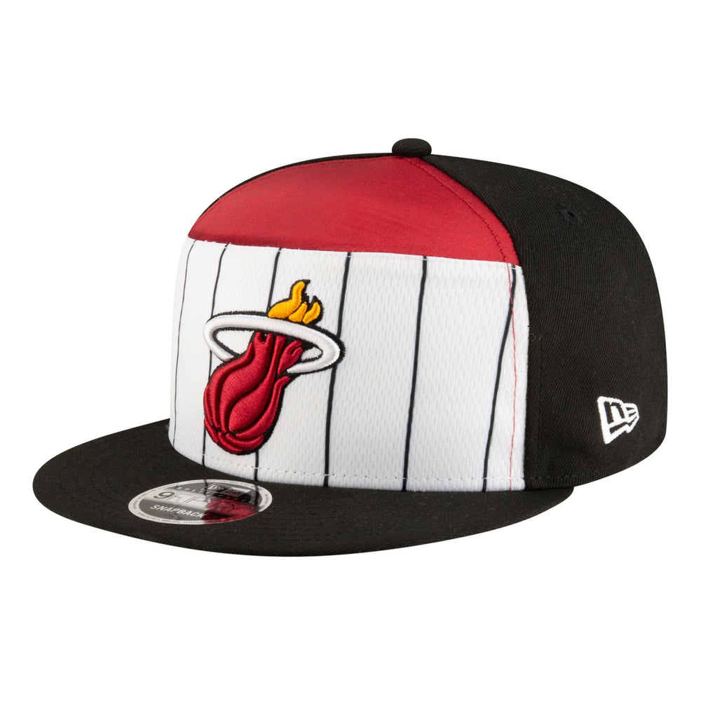 Miami Heat Youth 2025 NBA Tip Off Split Panel 9FIFTY Snapback Hat White/Black | New Era online