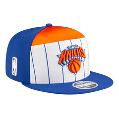 New York Knicks Youth 2025 NBA Tip Off Split Panel 9FIFTY Snapback Hat White/Blue | New Era Lifestyle