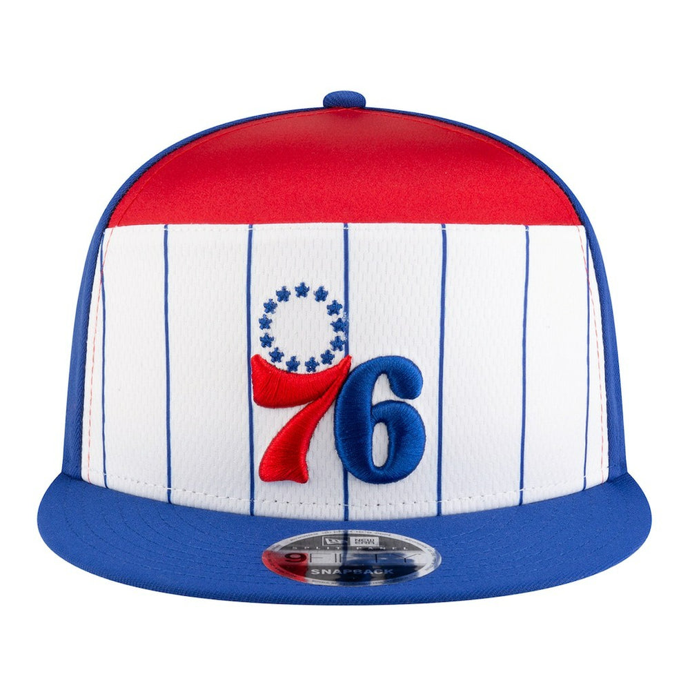 Philadelphia 76ers Youth 2025 NBA Tip Off Split Panel 9FIFTY Snapback Hat White/Blue | New Era discount