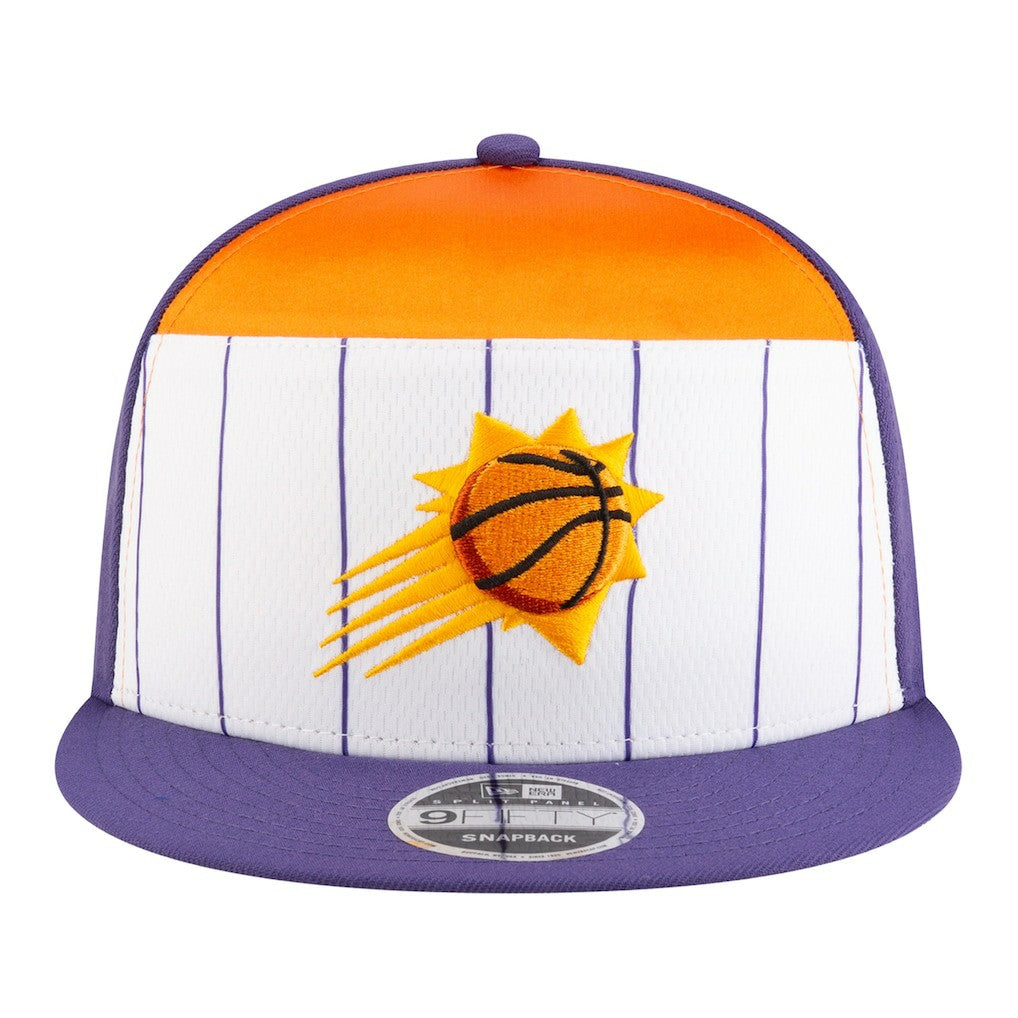 Phoenix Suns Youth 2025 NBA Tip Off Split Panel 9FIFTY Snapback Hat for sale White/Purple | New Era Near Me