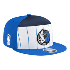 Dallas Mavericks Youth 2025 NBA Tip Off Split Panel 9FIFTY Snapback Hat for sale White/Blue | New Era US