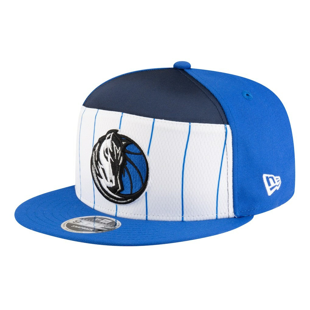 Dallas Mavericks Youth 2025 NBA Tip Off Split Panel 9FIFTY Snapback Hat for sale White/Blue | New Era US