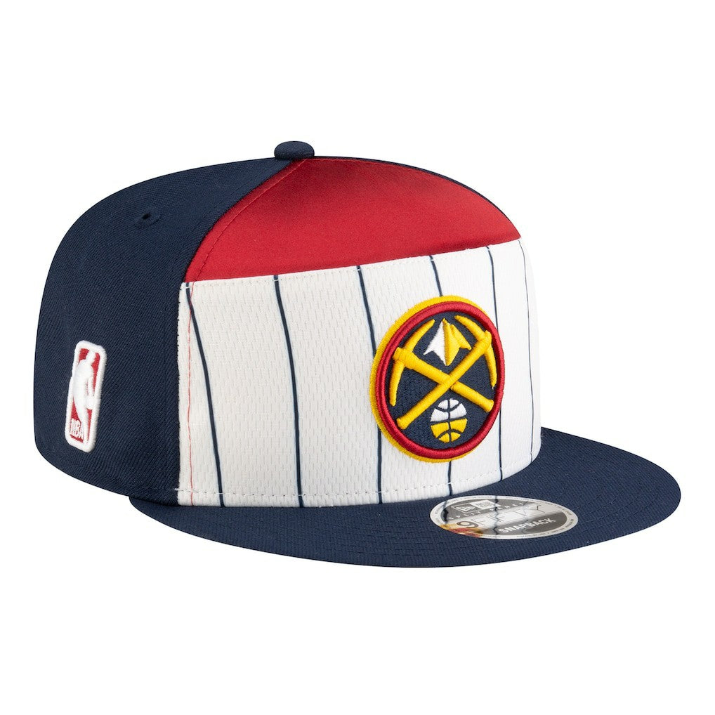 Denver Nuggets Youth 2025 NBA Tip Off Split Panel 9FIFTY Snapback Hat for sale White/Navy | New Era US