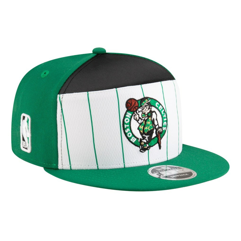 Boston Celtics Youth 2025 NBA Tip Off Split Panel 9FIFTY Snapback Hat White/Kelly Green | New Era discount
