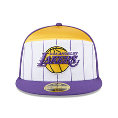 Los Angeles Lakers 2025 NBA Tip Off Split Panel 59FIFTY Fitted Hat White/Purple | New Era for sale