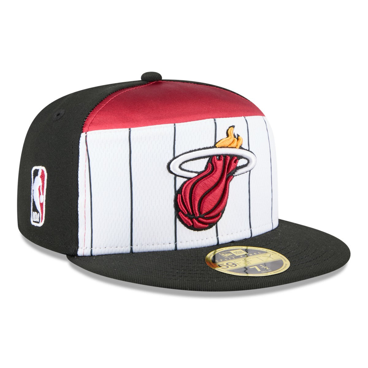 Miami Heat 2025 NBA Tip Off Split Panel 59FIFTY Fitted Hat White/Black | New Era