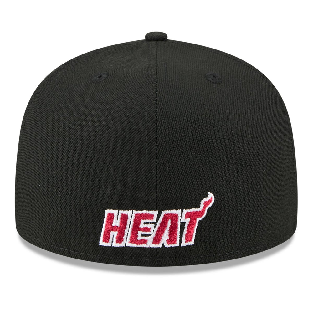 Miami Heat 2025 NBA Tip Off Split Panel 59FIFTY Fitted Hat White/Black | New Era