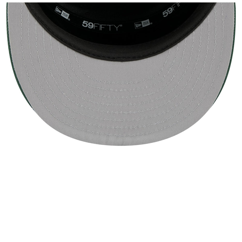 Milwaukee Bucks 2025 NBA Tip Off Split Panel 59FIFTY Fitted Hat White/Hunter Green | New Era