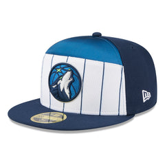 Minnesota Timberwolves 2025 NBA Tip Off Split Panel 59FIFTY Fitted Hat White/Navy | New Era discount
