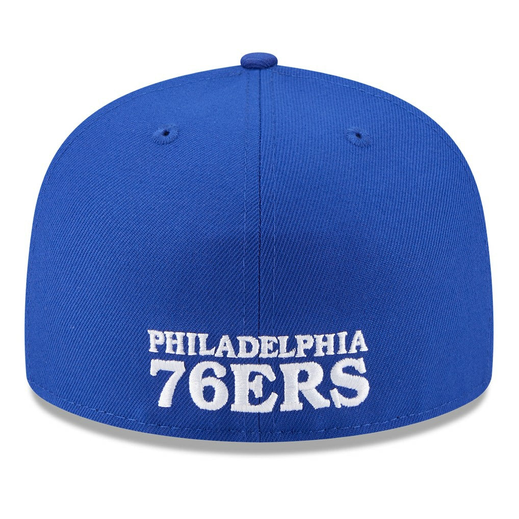 Philadelphia 76ers 2025 NBA Tip Off Split Panel 59FIFTY Fitted Hat White/Royal | New Era Lifestyle