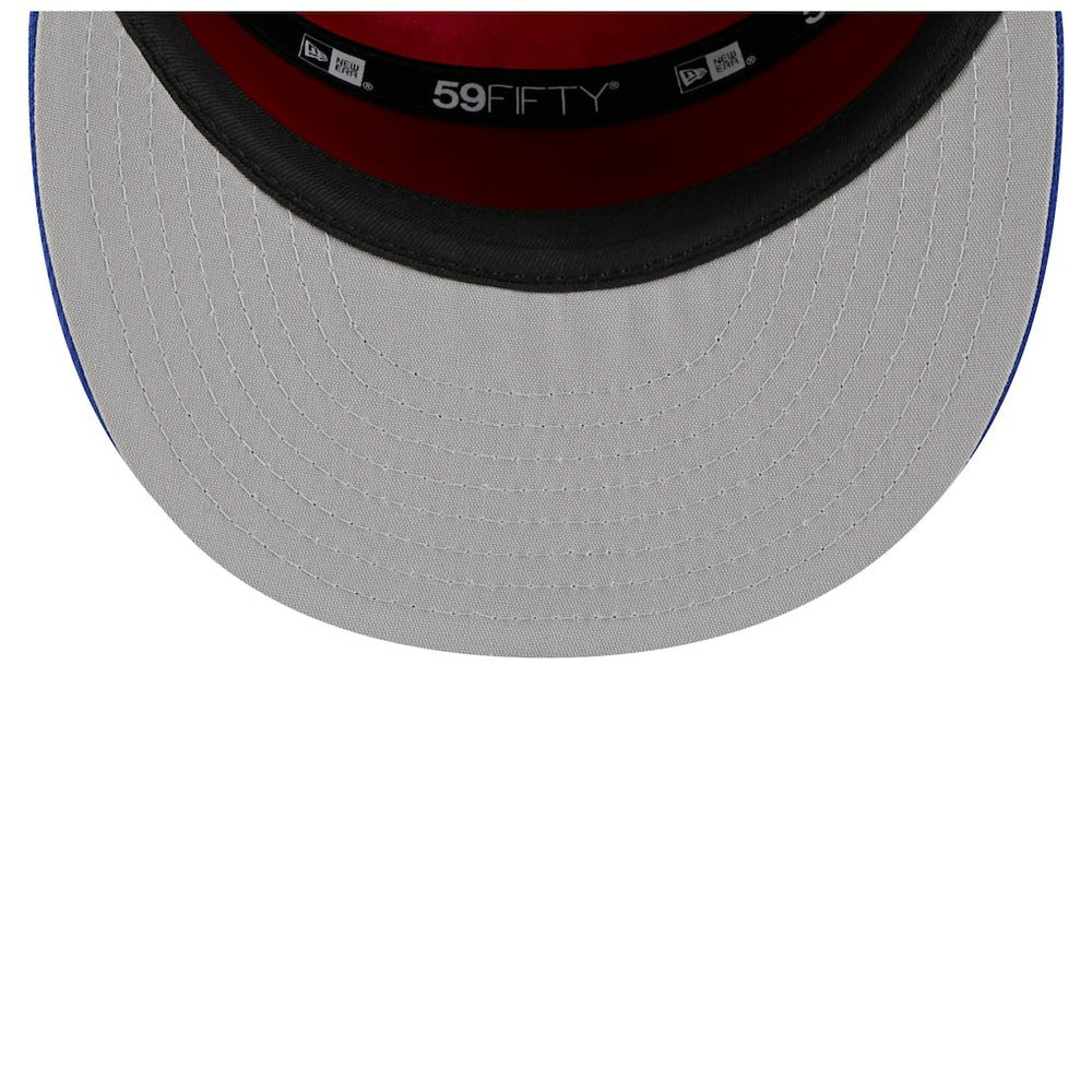 Philadelphia 76ers 2025 NBA Tip Off Split Panel 59FIFTY Fitted Hat White/Royal | New Era Lifestyle
