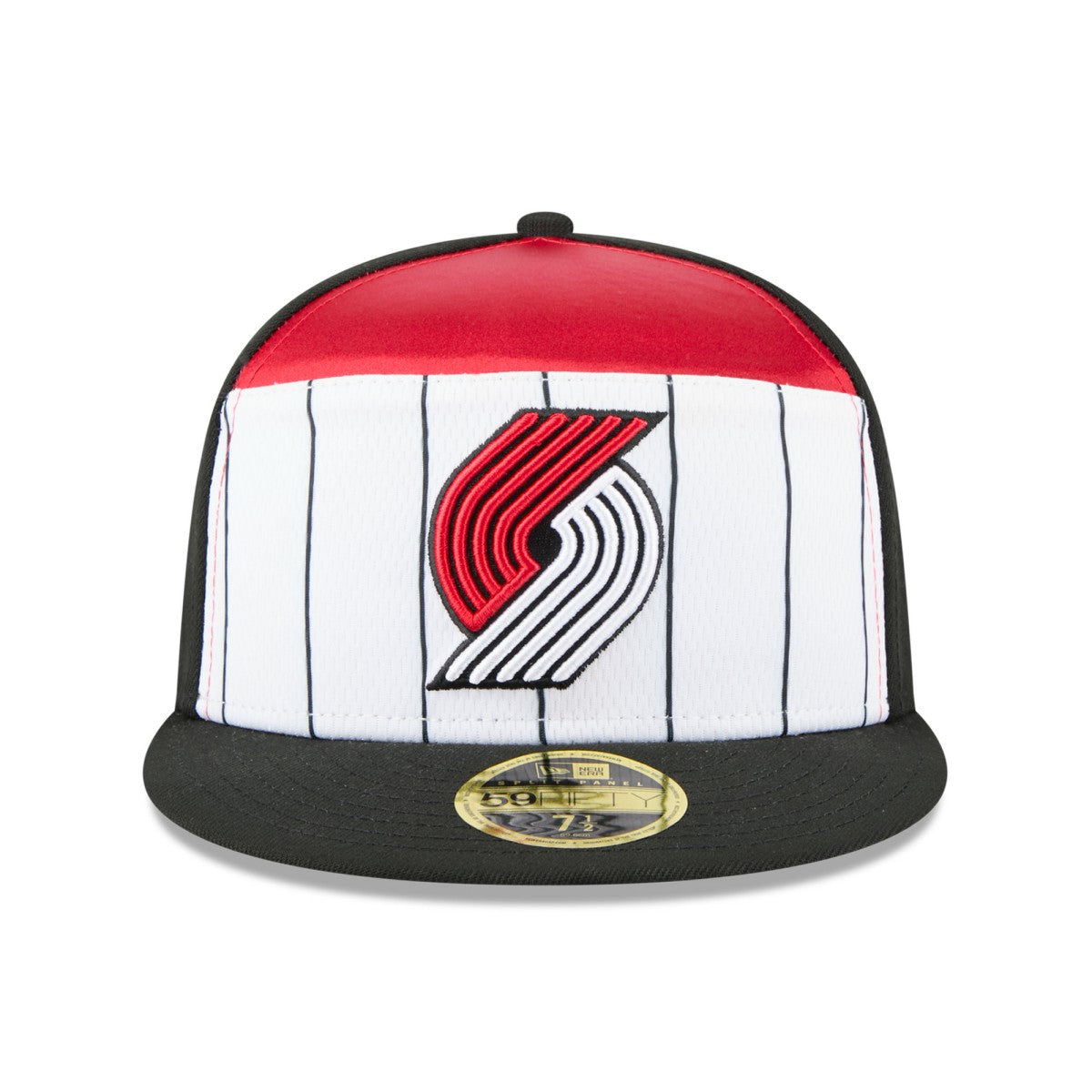 Portland Trail Blazers 2025 NBA Tip Off Split Panel 59FIFTY Fitted Hat White/Black | New Era US
