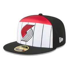 Portland Trail Blazers 2025 NBA Tip Off Split Panel 59FIFTY Fitted Hat White/Black | New Era US