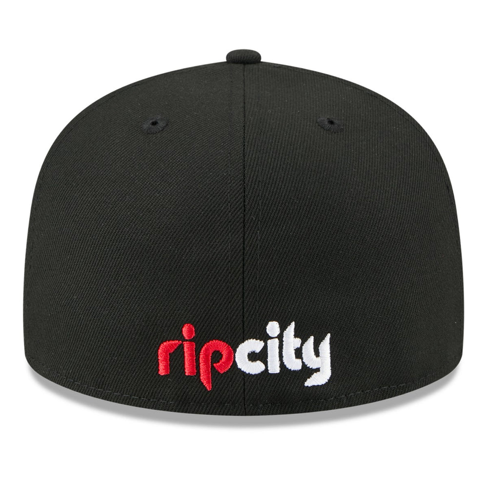 Portland Trail Blazers 2025 NBA Tip Off Split Panel 59FIFTY Fitted Hat White/Black | New Era US