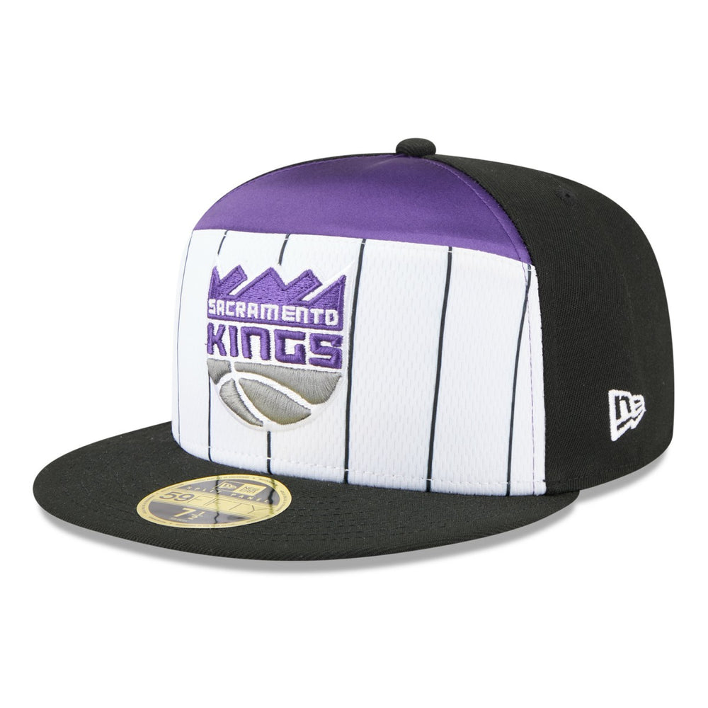 Sacramento Kings 2025 NBA Tip Off Split Panel 59FIFTY Fitted Hat White/Black | New Era online