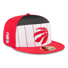 Toronto Raptors 2025 NBA Tip Off Split Panel 59FIFTY Fitted Hat White/Red | New Era US