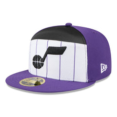 Utah Jazz 2025 NBA Tip Off Split Panel 59FIFTY Fitted Hat White/Purple | New Era for sale