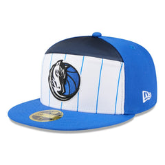 Dallas Mavericks 2025 NBA Tip Off Split Panel 59FIFTY Fitted Hat for sale White/Blue | New Era Near Me