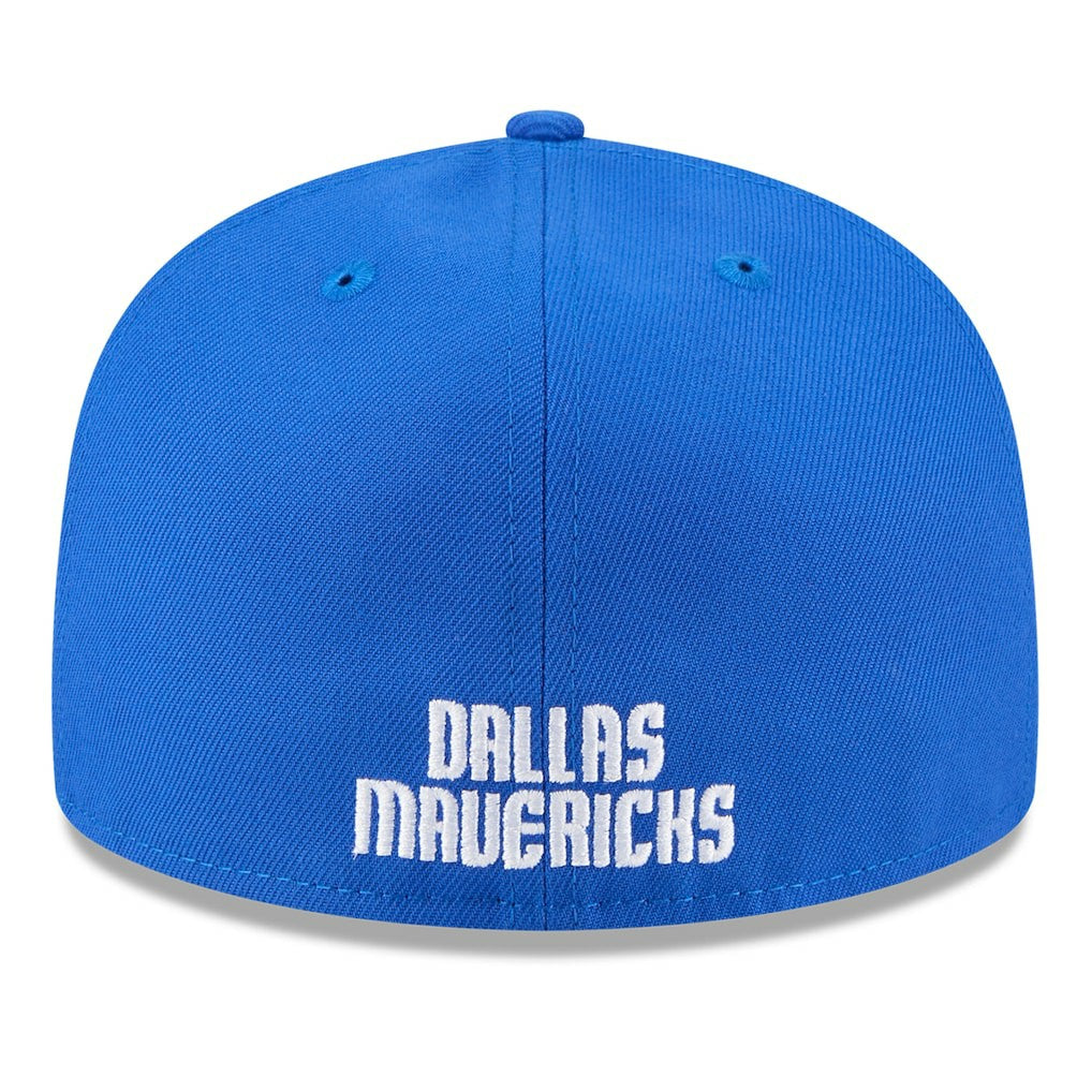Dallas Mavericks 2025 NBA Tip Off Split Panel 59FIFTY Fitted Hat for sale White/Blue | New Era Near Me
