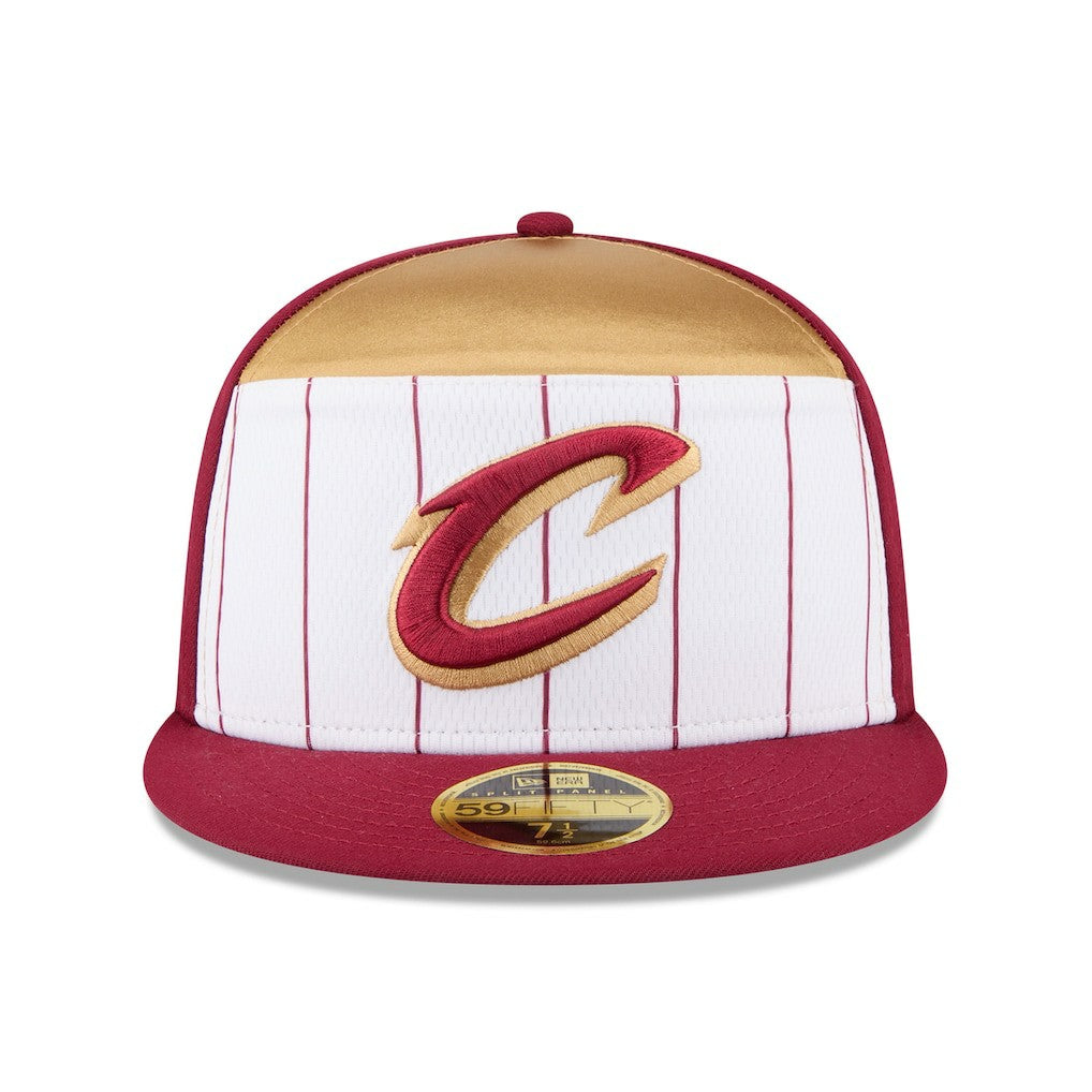 Cleveland Cavaliers 2025 NBA Tip Off Split Panel 59FIFTY Fitted Hat for sale White/Wine | New Era US