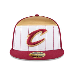 Cleveland Cavaliers 2025 NBA Tip Off Split Panel 59FIFTY Fitted Hat for sale White/Wine | New Era US