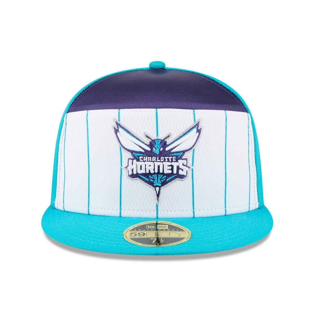 Charlotte Hornets 2025 NBA Tip Off Split Panel 59FIFTY Fitted Hat White/Teal | New Era online