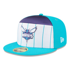 Charlotte Hornets 2025 NBA Tip Off Split Panel 59FIFTY Fitted Hat White/Teal | New Era online