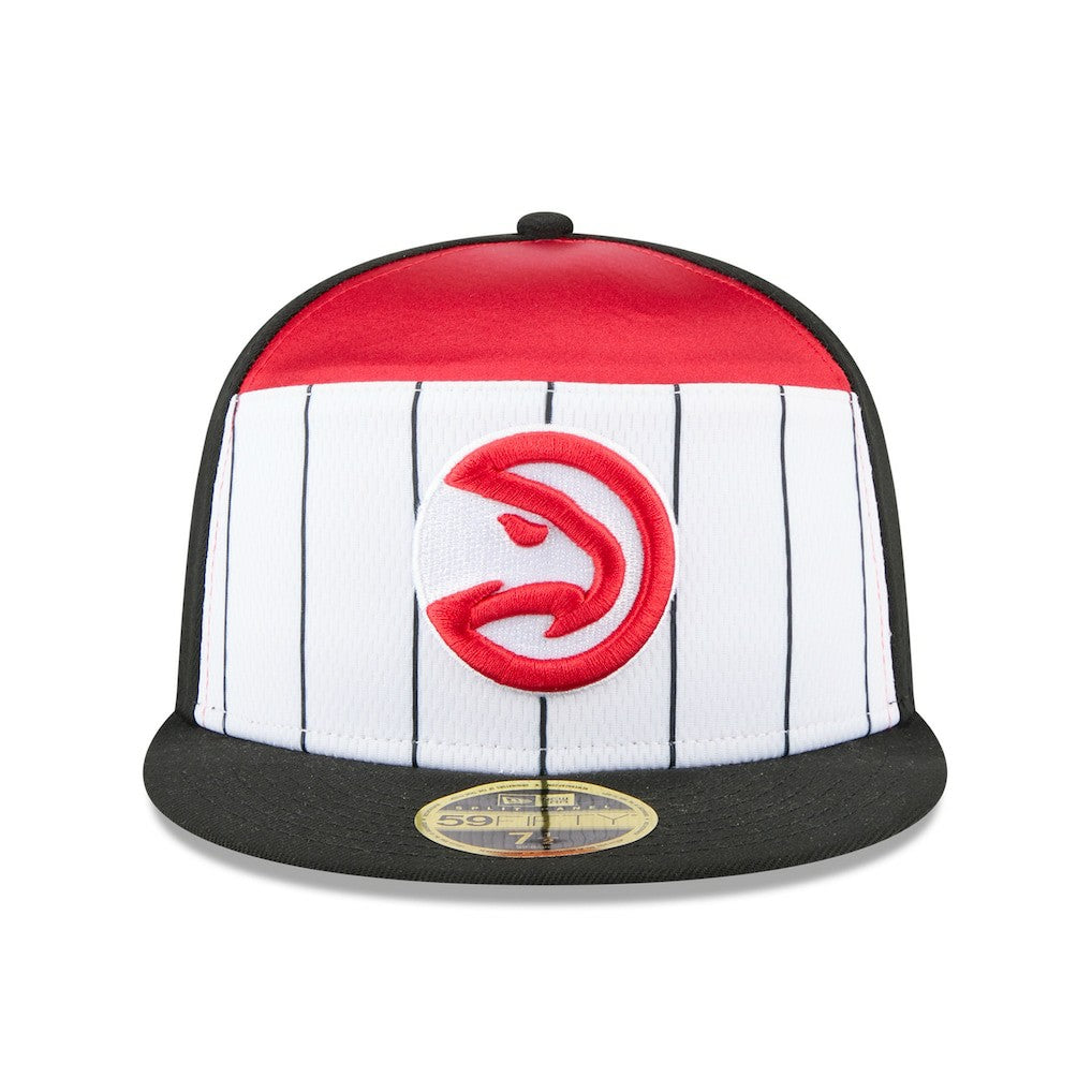 Atlanta Hawks 2025 NBA Tip Off Split Panel 59FIFTY Fitted Hat White/Black | New Era discount