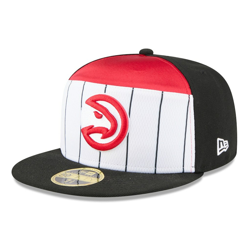 Atlanta Hawks 2025 NBA Tip Off Split Panel 59FIFTY Fitted Hat White/Black | New Era discount