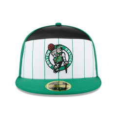 Boston Celtics 2025 NBA Tip Off Split Panel 59FIFTY Fitted Hat White/Kelly Green | New Era Near Me