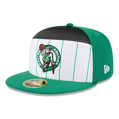 Boston Celtics 2025 NBA Tip Off Split Panel 59FIFTY Fitted Hat White/Kelly Green | New Era Near Me