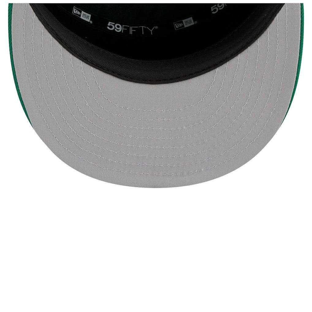 Boston Celtics 2025 NBA Tip Off Split Panel 59FIFTY Fitted Hat White/Kelly Green | New Era Near Me