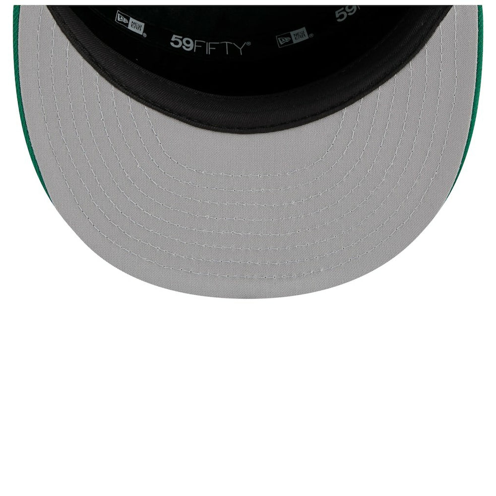 Boston Celtics 2025 NBA Tip Off Split Panel 59FIFTY Fitted Hat White/Kelly Green | New Era Near Me