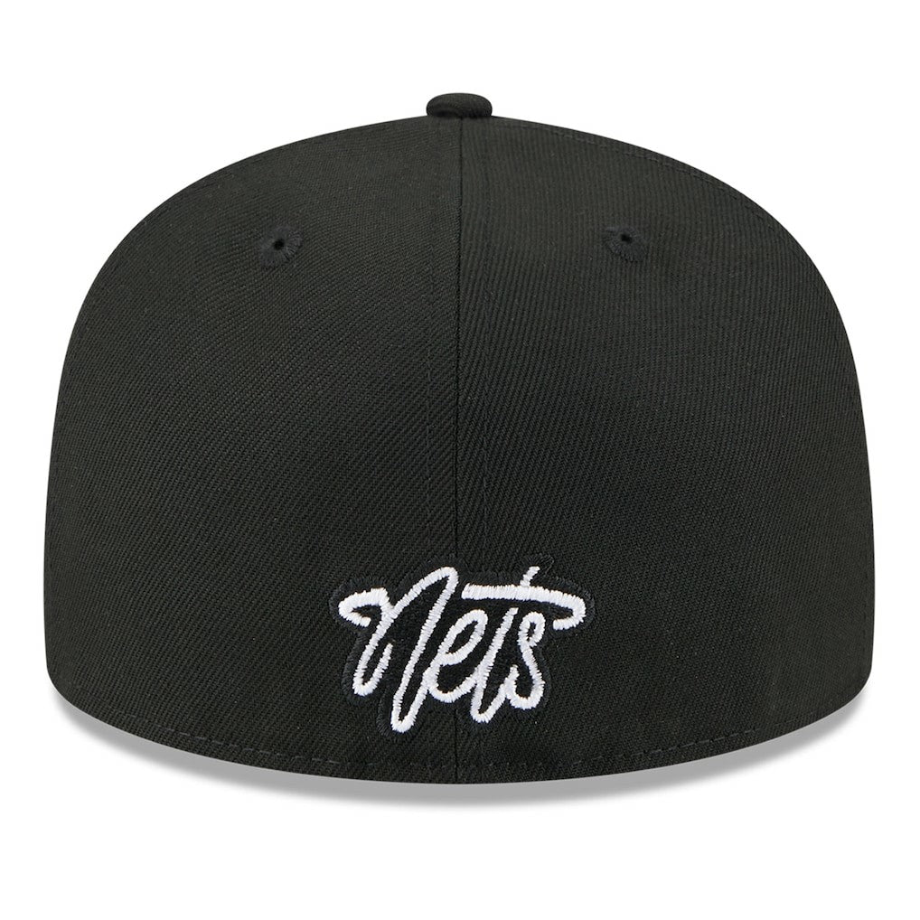 Brooklyn Nets 2025 NBA Tip Off Split Panel 59FIFTY Fitted Hat White/Black | New Era outlet