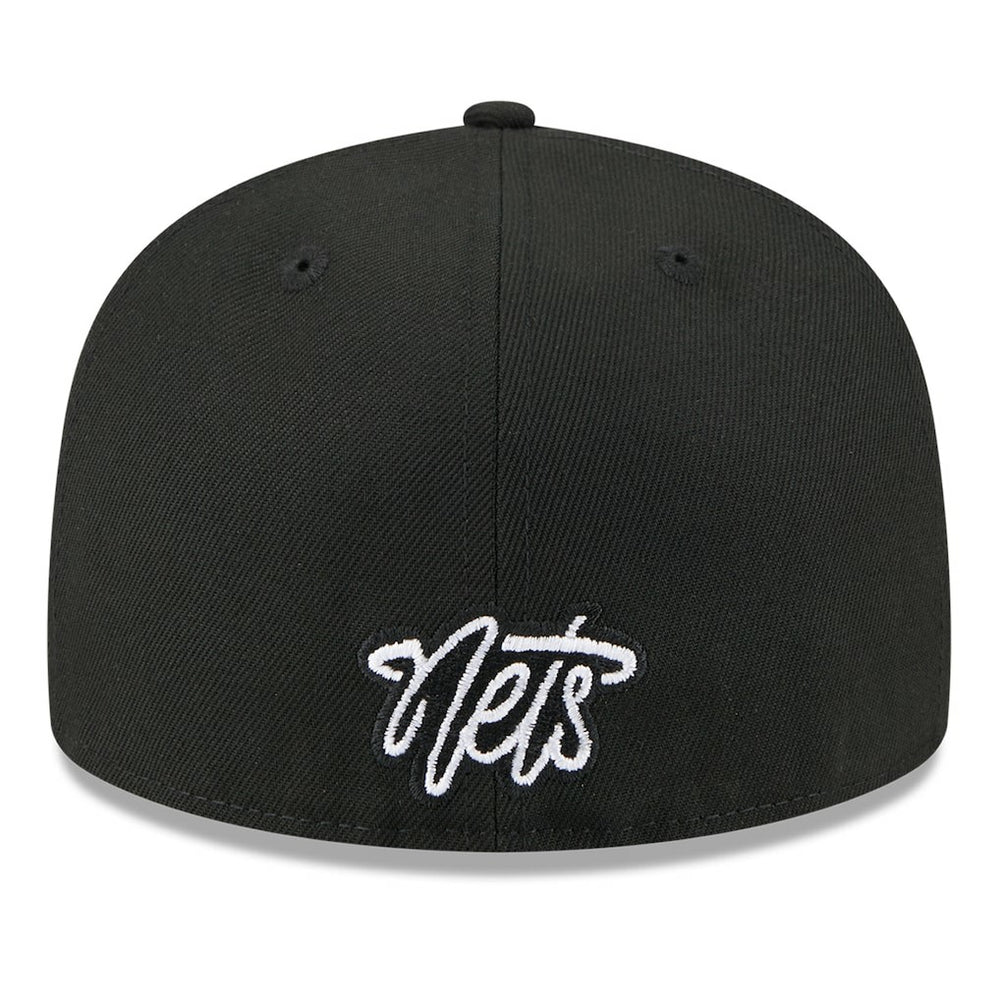 Brooklyn Nets 2025 NBA Tip Off Split Panel 59FIFTY Fitted Hat White/Black | New Era outlet