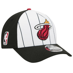 Miami Heat 2025 NBA Tip Off M-Crown A-Frame 9FORTY Adjustable Hat White/Black | New Era US
