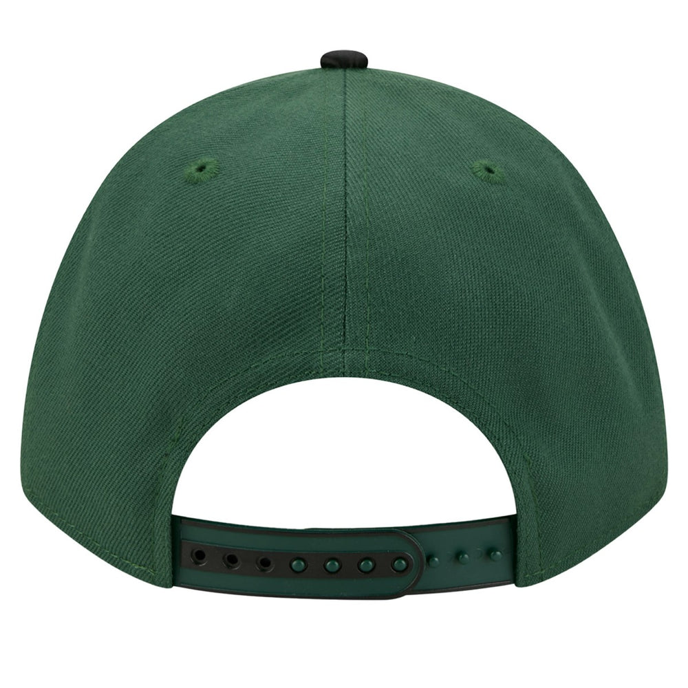 Milwaukee Bucks 2025 NBA Tip Off M-Crown A-Frame 9FORTY Adjustable Hat White/Hunter Green | New Era for sale