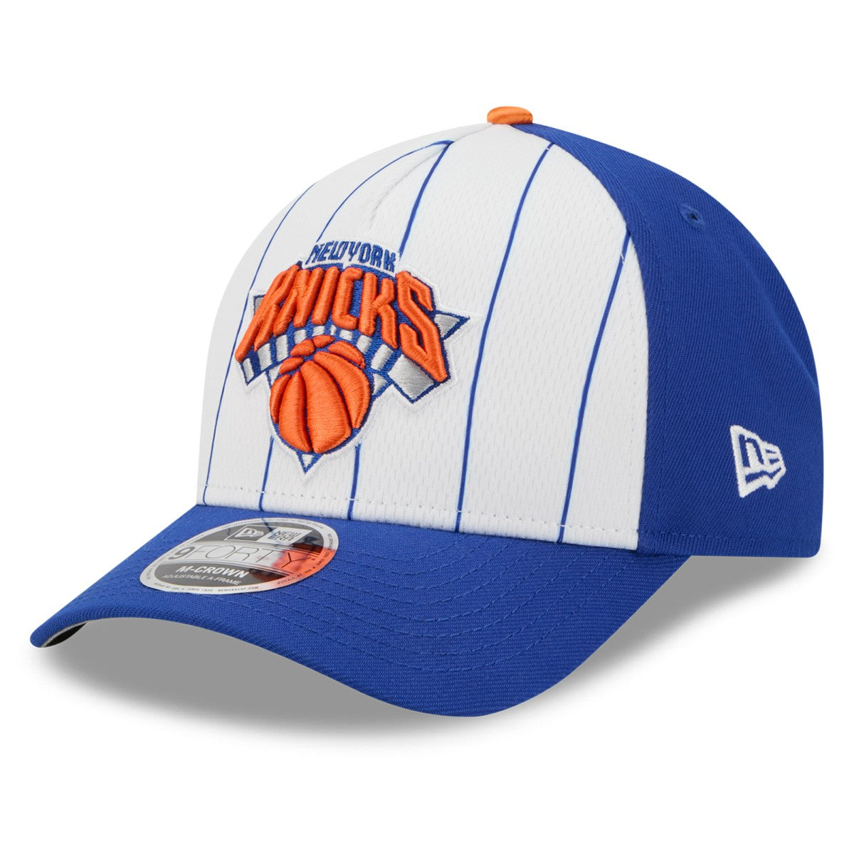 New York Knicks 2025 NBA Tip Off M-Crown A-Frame 9FORTY Adjustable Hat White/Blue | New Era online