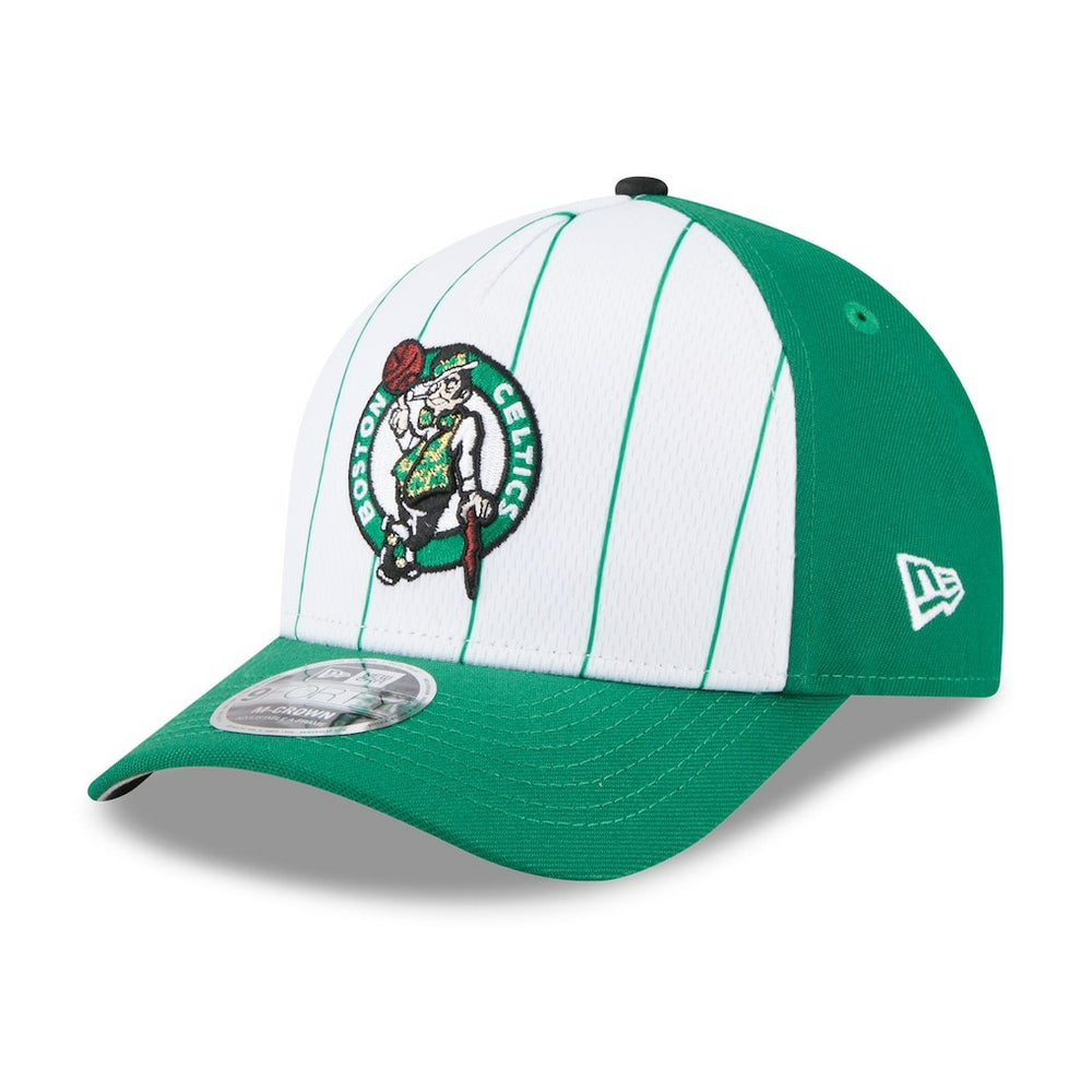 Boston Celtics 2025 NBA Tip Off M-Crown A-Frame 9FORTY Adjustable Hat White/Kelly Green | New Era Lifestyle