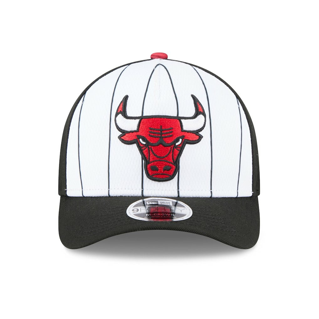 Chicago Bulls 2025 NBA Tip Off M-Crown A-Frame 9FORTY Adjustable Hat White/Black | New Era outlet